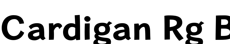 Cardigan Rg Bold Font Download Free
